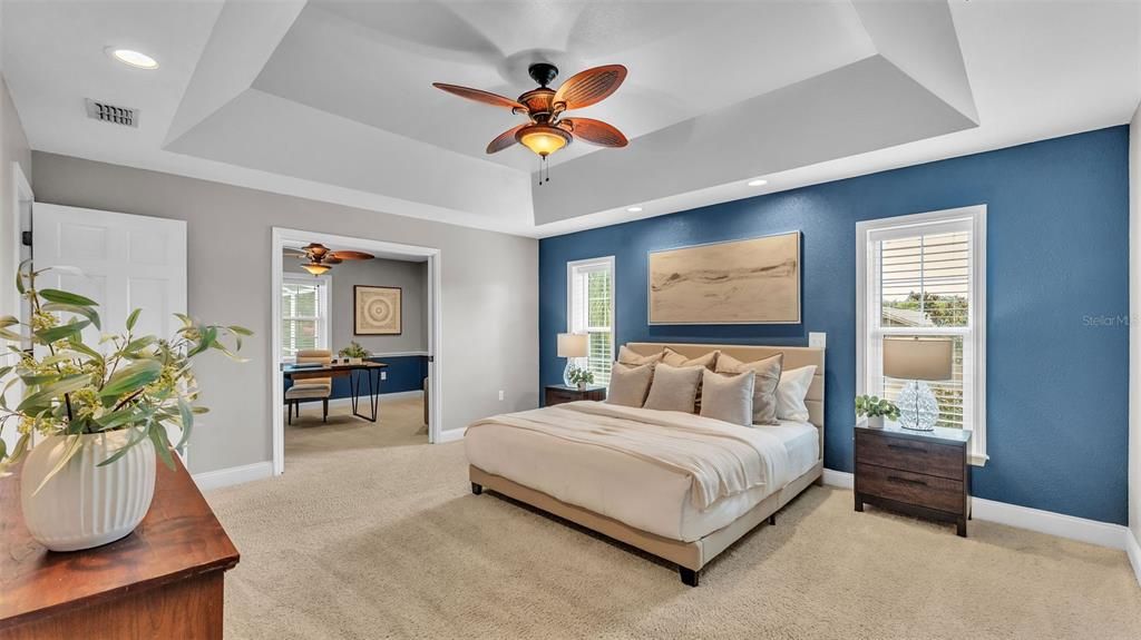 Bedroom, Interior, Recessed Lighting