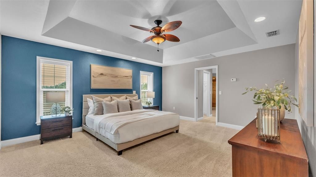 Bedroom, Interior, Recessed Lighting