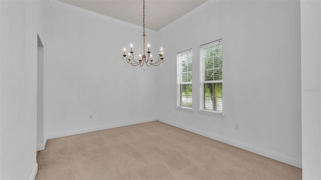 Chandelier, Empty room, Interior
