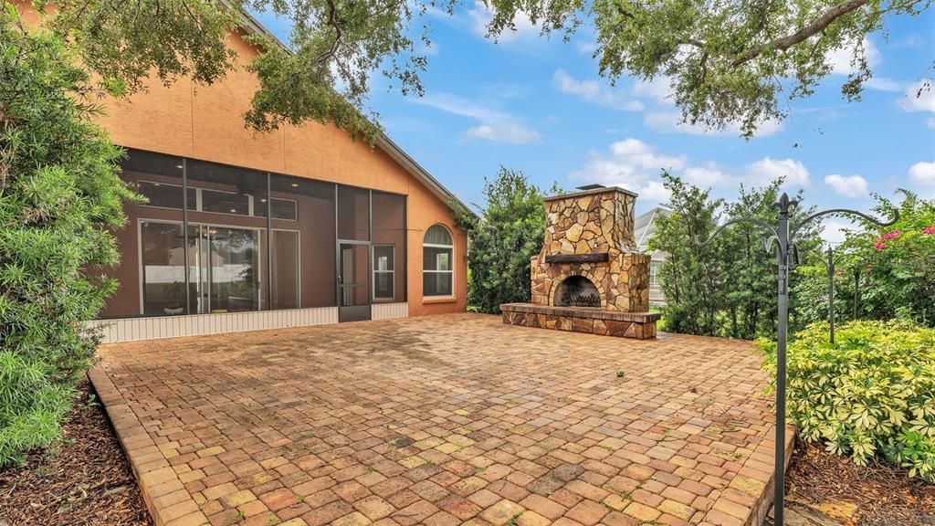 Backyard, Exterior, Fireplace