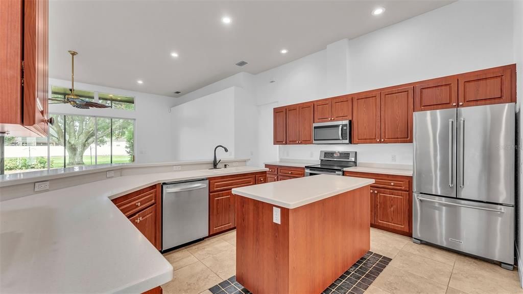 Interior, Kitchen, Recessed Lighting, Stainless Steel Appliances