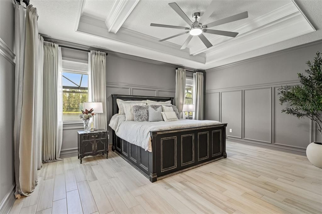 Bedroom, Interior, Wood Texture Flooring
