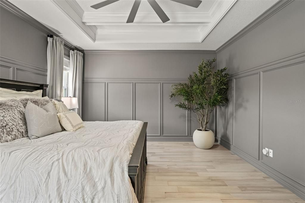 Bedroom, Interior, Wood Texture Flooring