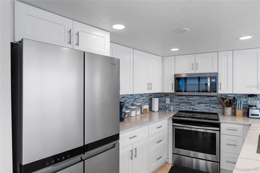 Interior, Kitchen, Recessed Lighting, Stainless Steel Appliances