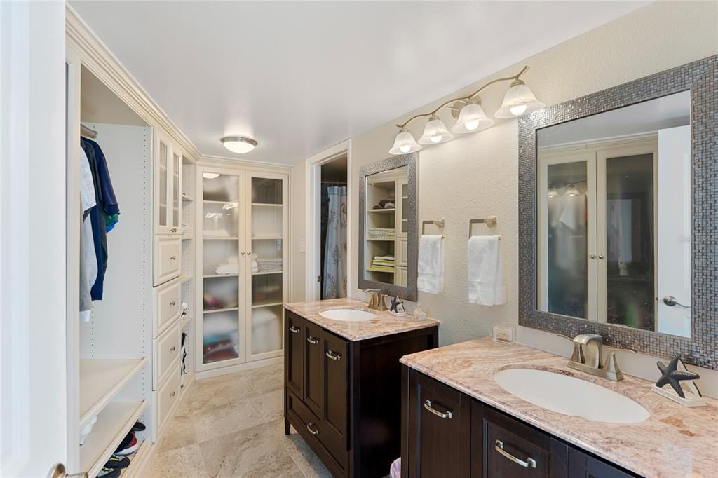 Bathroom, Dual Sink Vanities, Interior, Walk-in Closets