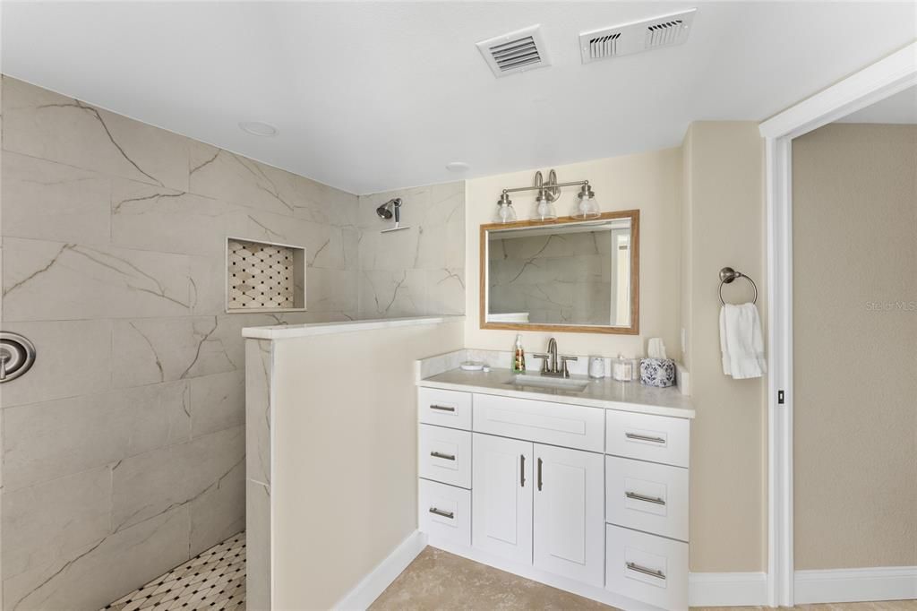 Bathroom, Interior, Marble Walls