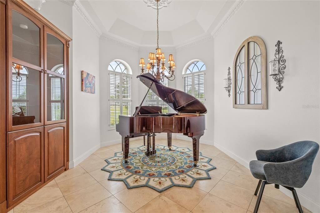 Chandelier, Interior, Piano