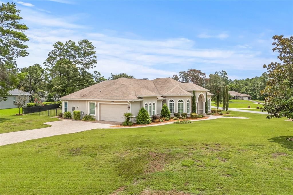 Attached, Backyard, Exterior, Facade, French Provincial