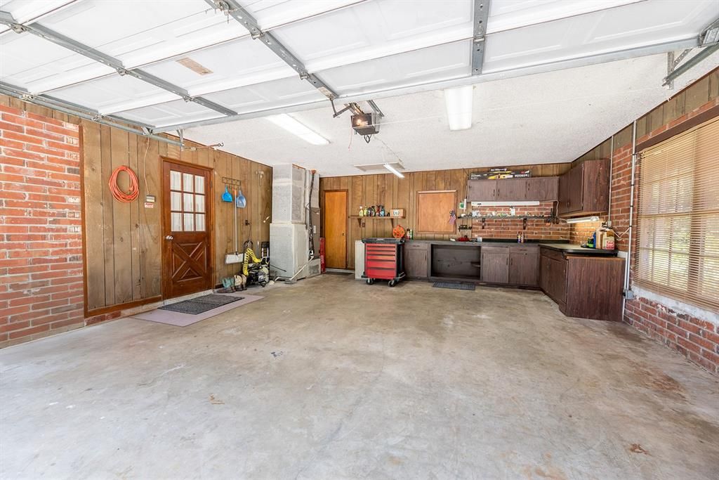 Garage, Interior, Stone Walls, Wooden Walls