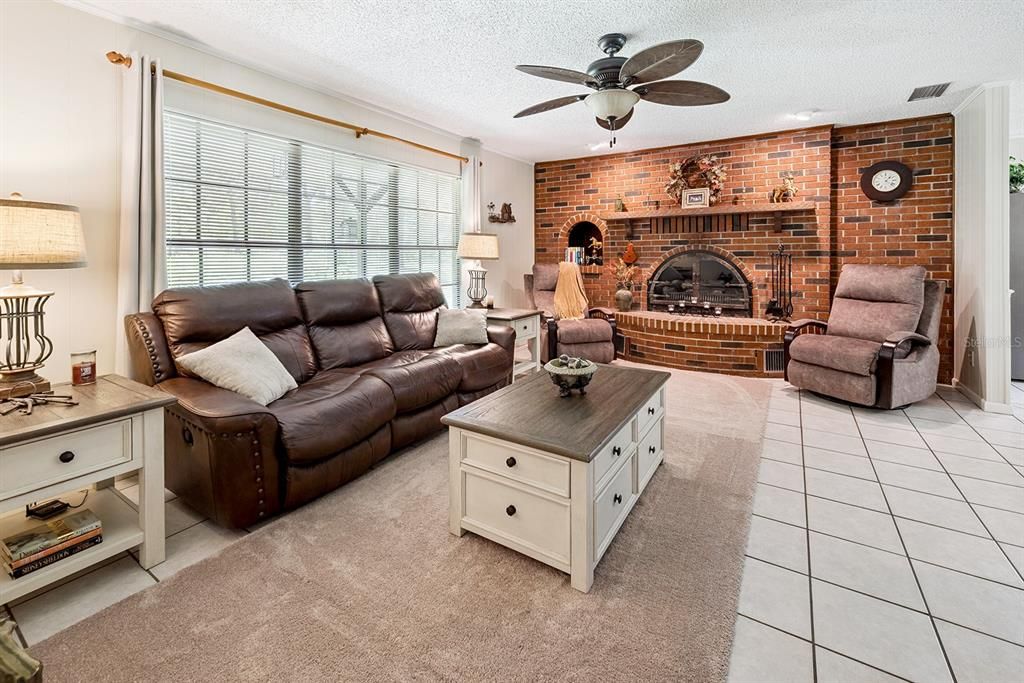 Fireplace, Interior, Living room, Stone Walls