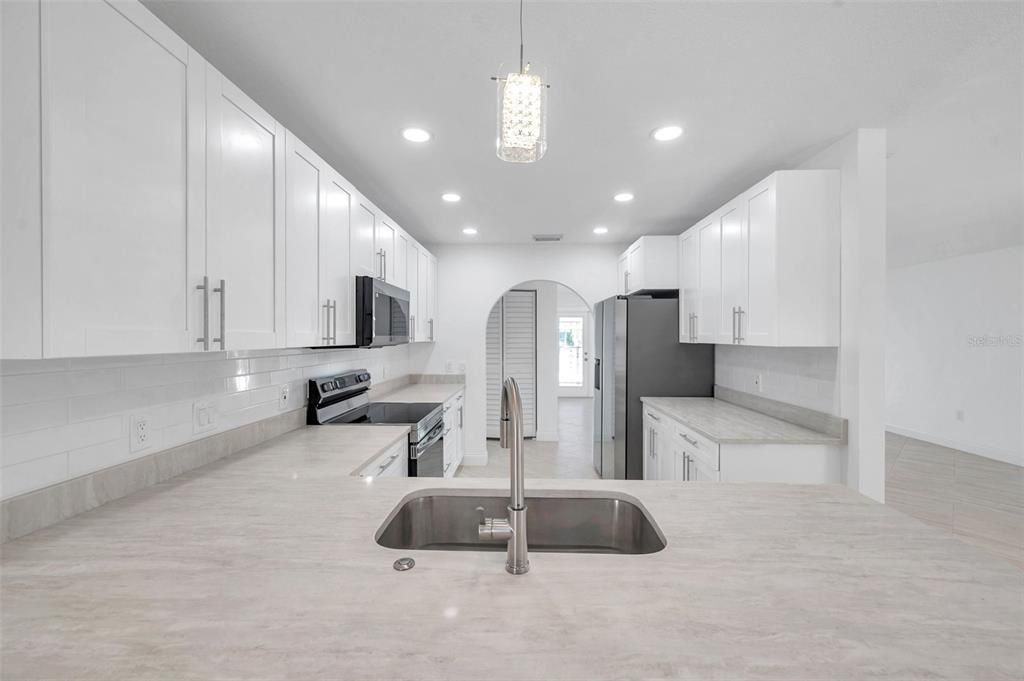 Interior, Kitchen, Pendant Lights, Recessed Lighting