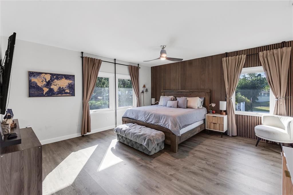 Bedroom, Interior, Wood Texture Flooring
