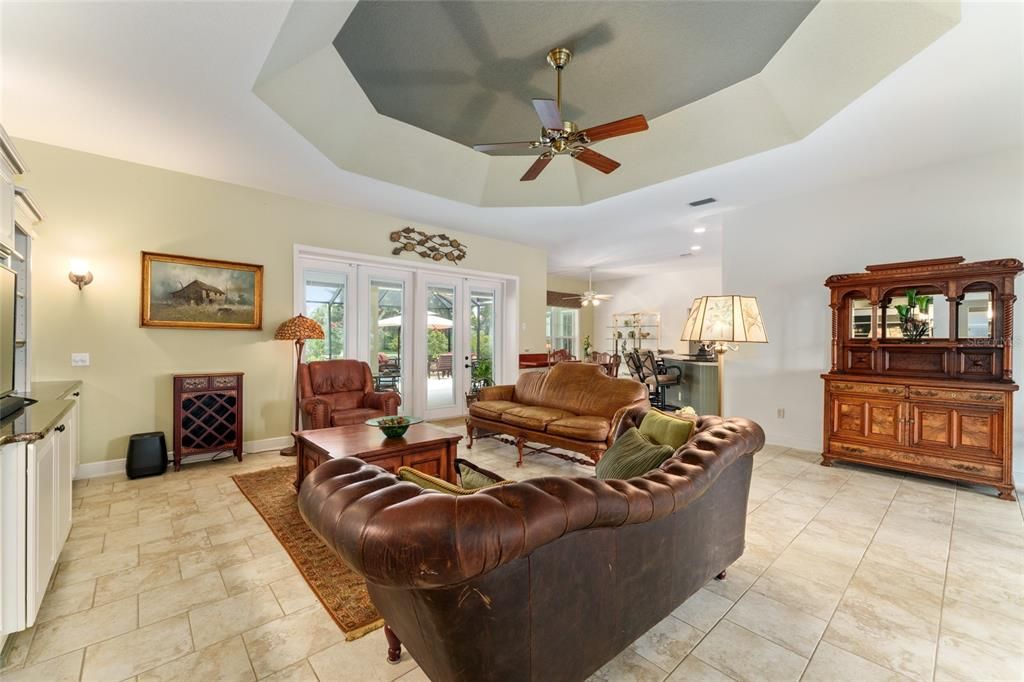 Interior, Living room, Recessed Lighting