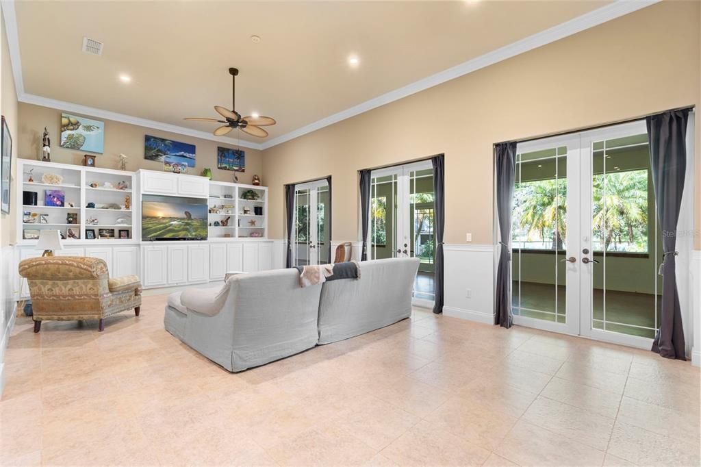 Interior, Living room, Recessed Lighting