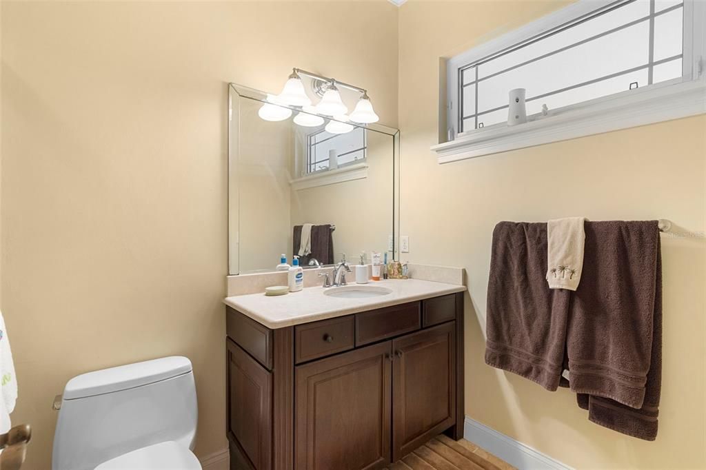 Bathroom, Interior, Wood Texture Flooring