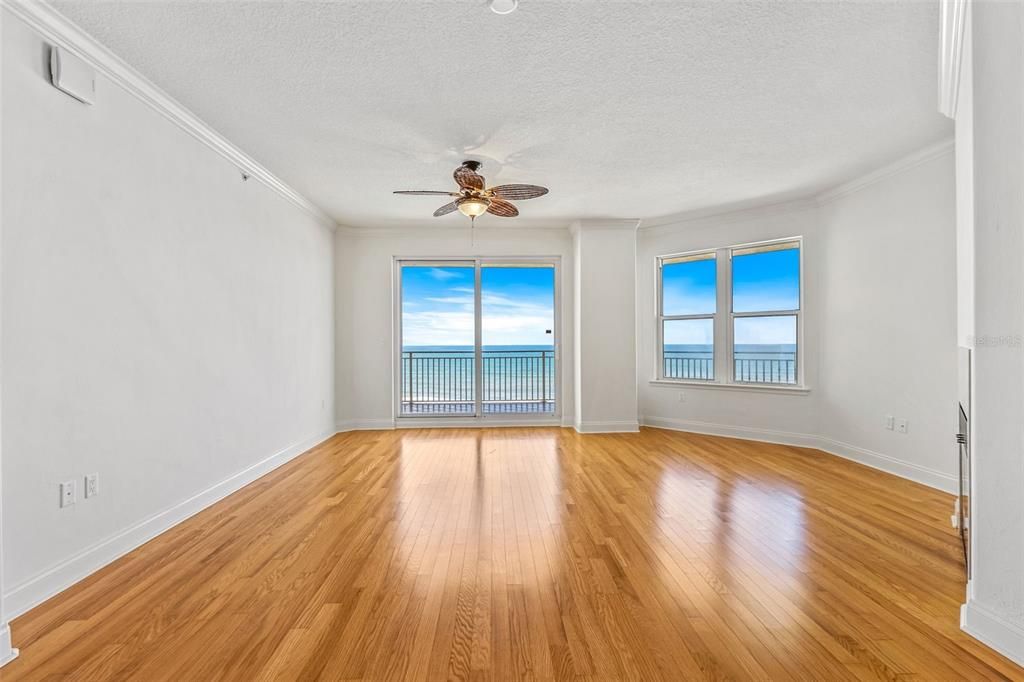 Empty room, Interior, Water, Wood Texture Flooring