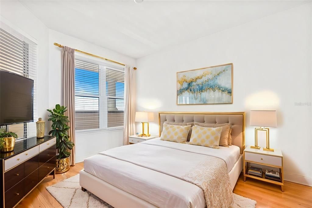 Bedroom, Interior, Wood Texture Flooring