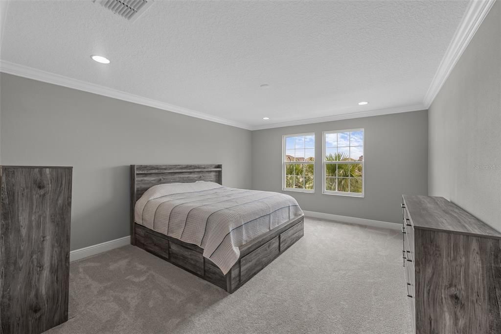 Bedroom, Interior, Recessed Lighting