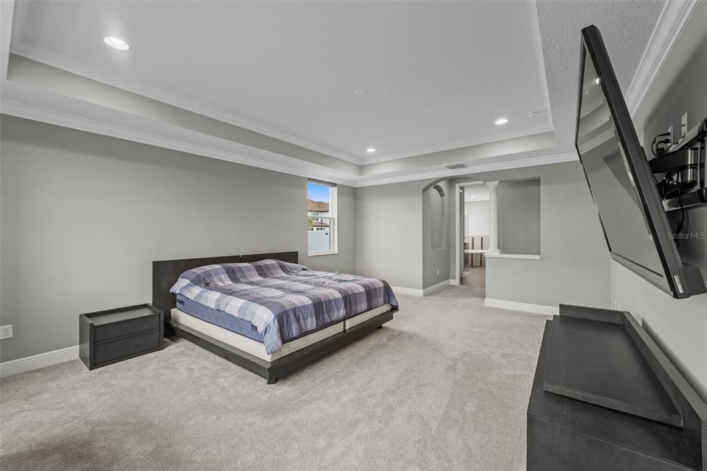 Bedroom, Interior, Recessed Lighting