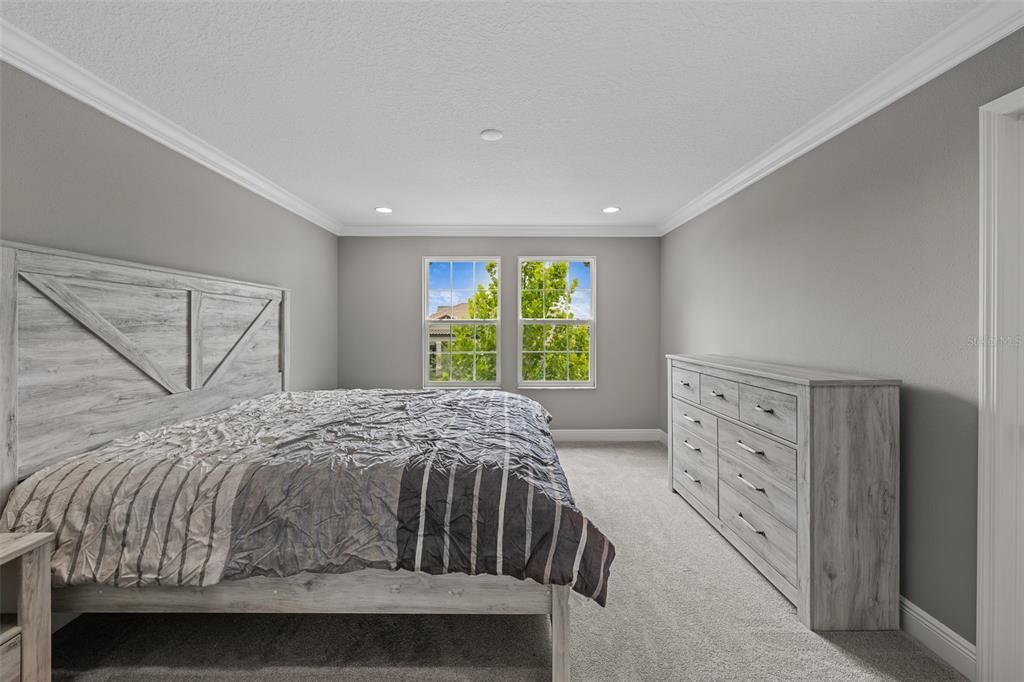 Bedroom, Interior, Recessed Lighting