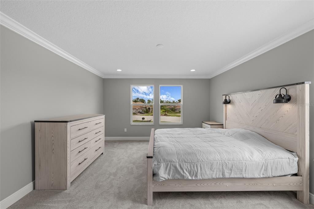 Bedroom, Interior, Recessed Lighting