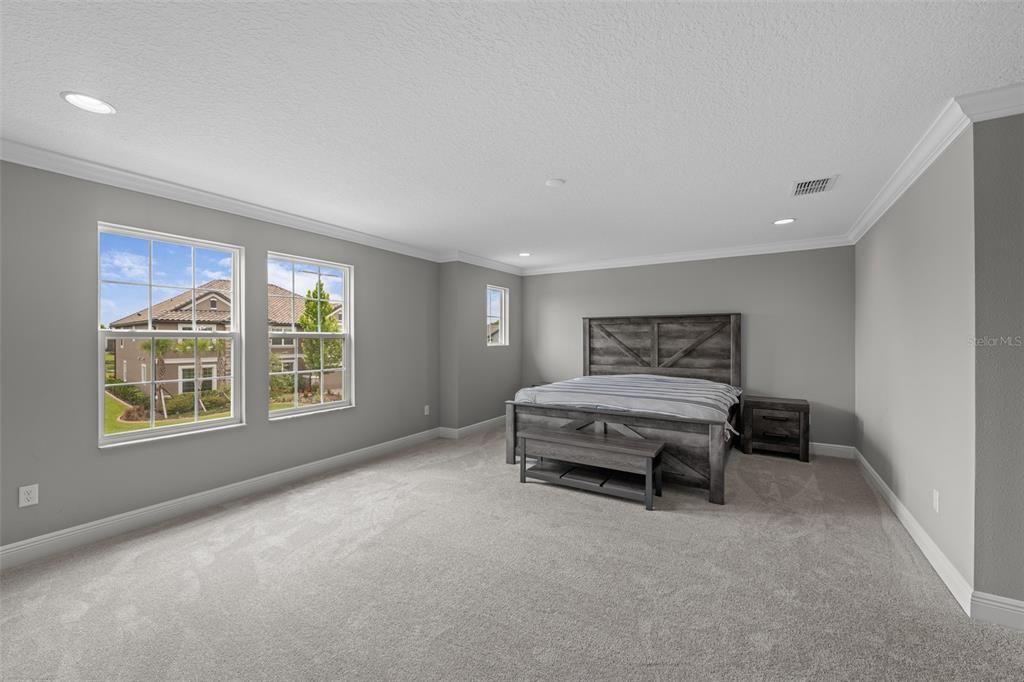 Bedroom, Interior, Recessed Lighting