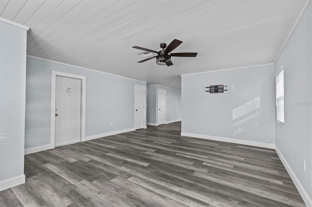 Empty room, Interior, Wood Texture Flooring