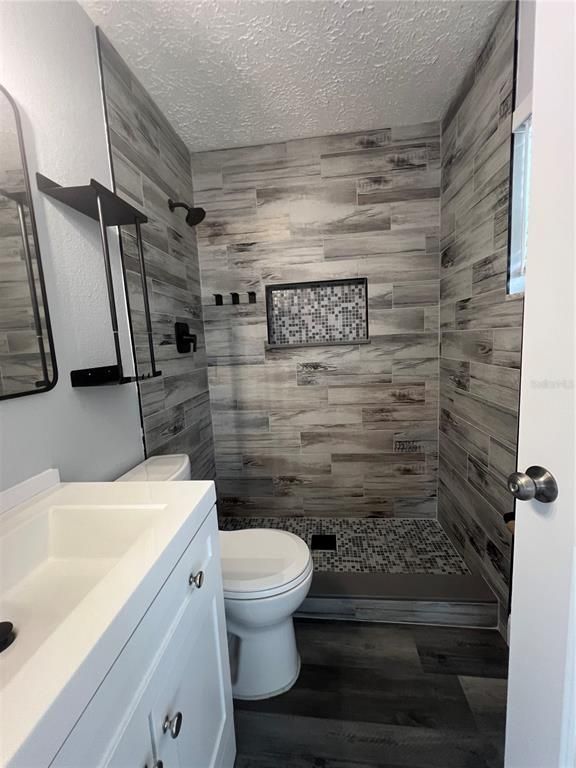Bathroom, Interior, Wood Texture Flooring, Wooden Walls
