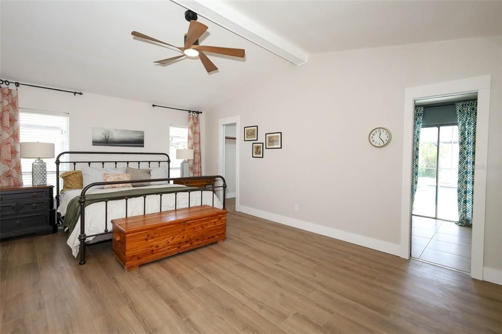 Bedroom, Interior, Wood Texture Flooring