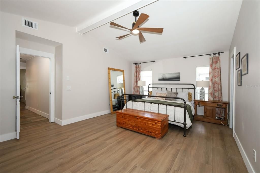 Bedroom, Interior, Wood Texture Flooring