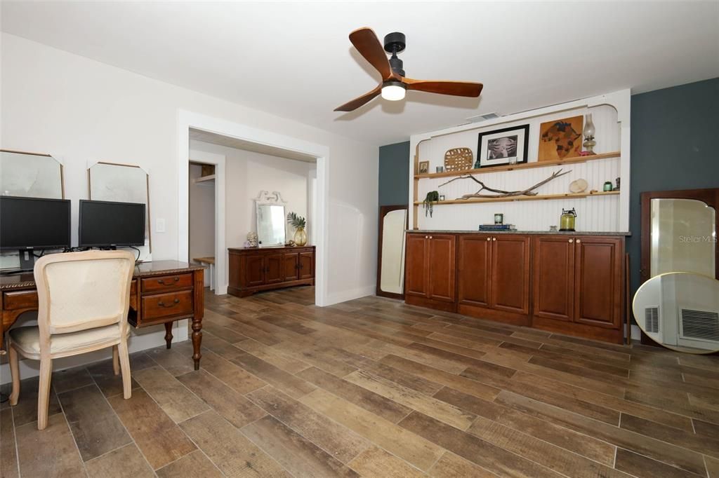 Home Office, Interior, Wood Texture Flooring