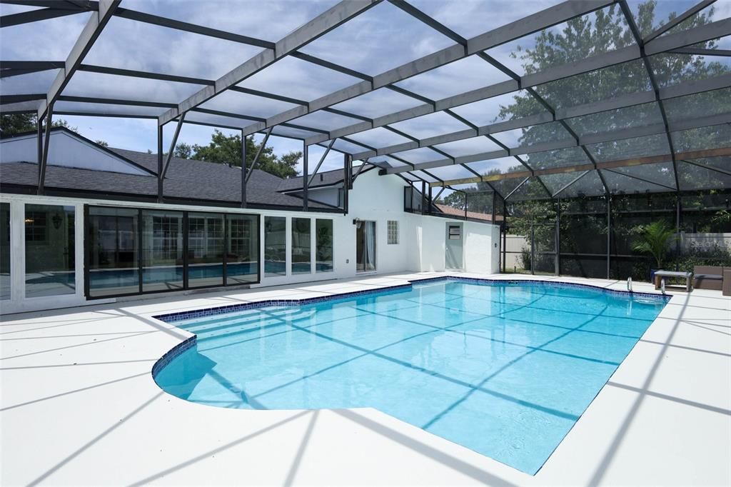 Glass Ceilings, Interior, Pool, Sun Room