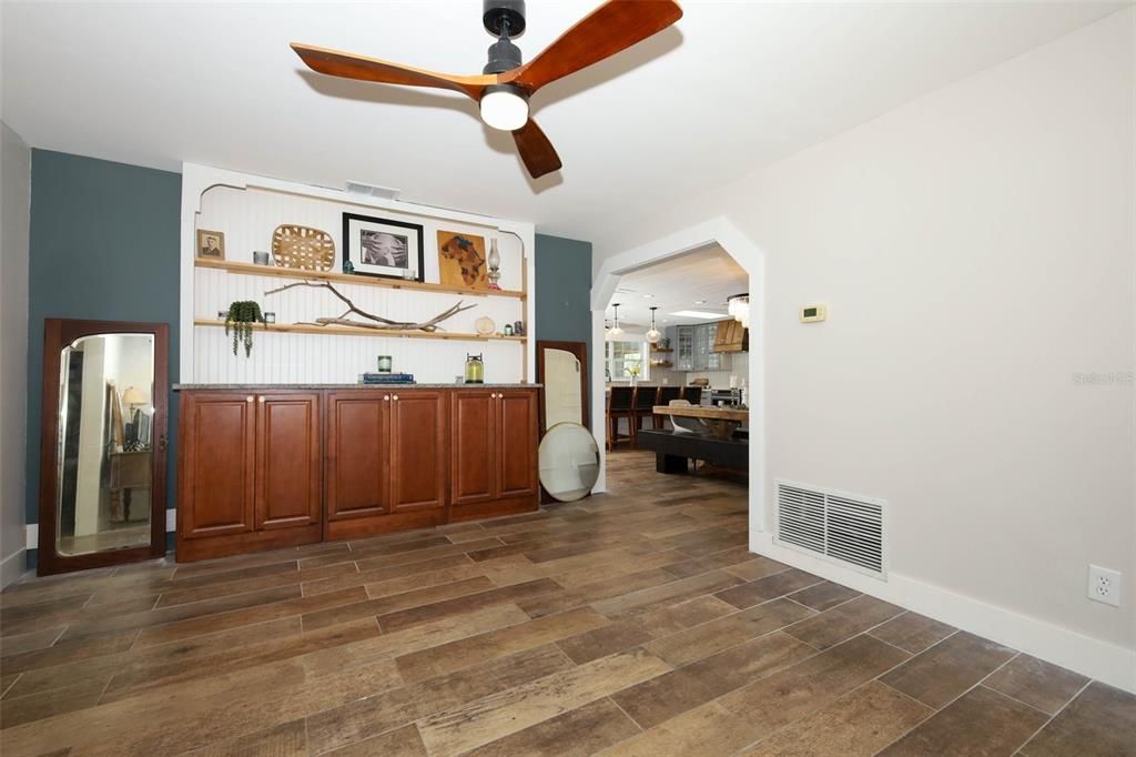 Interior, Kitchen, Wood Texture Flooring