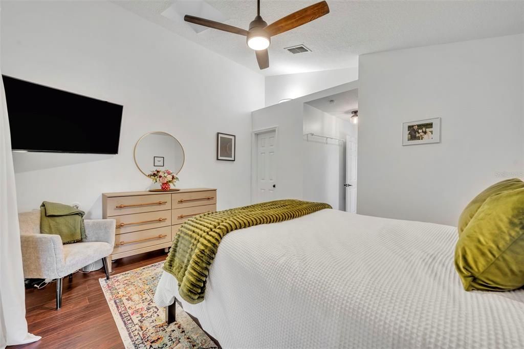 Bedroom, Interior, Wood Texture Flooring