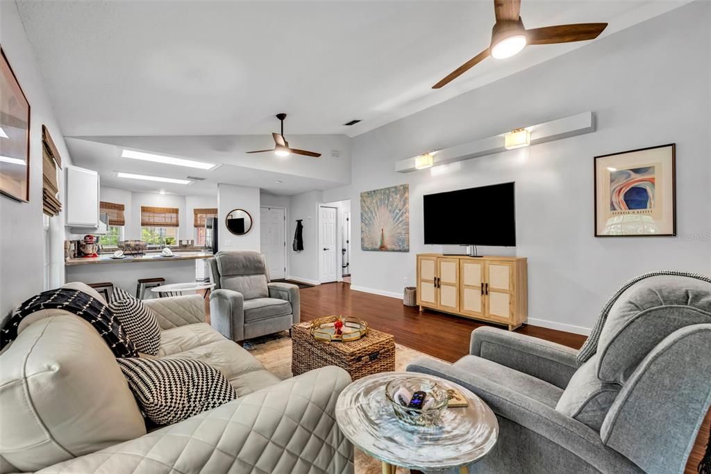 Interior, Kitchen, Living room, Wood Texture Flooring