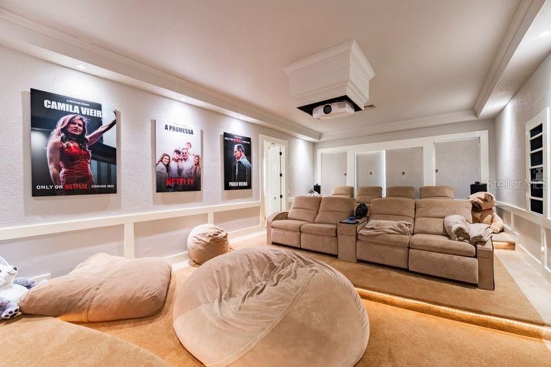 Interior, Recessed Lighting, Theatre Room