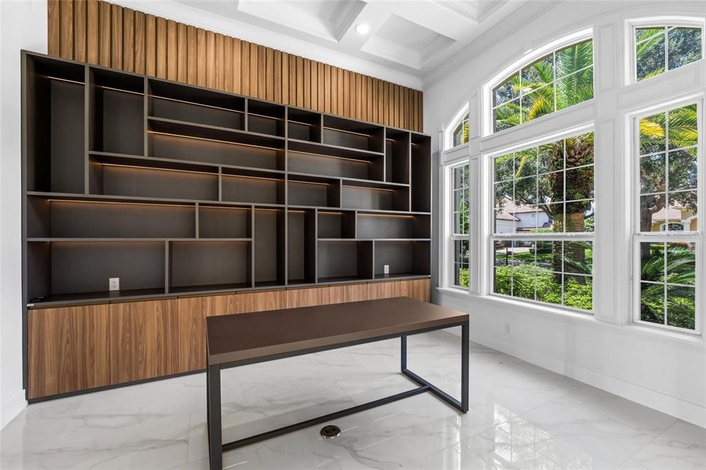 Interior, Marble, Recessed Lighting