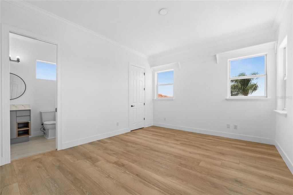 Bathroom, Empty room, Interior, Wood Texture Flooring