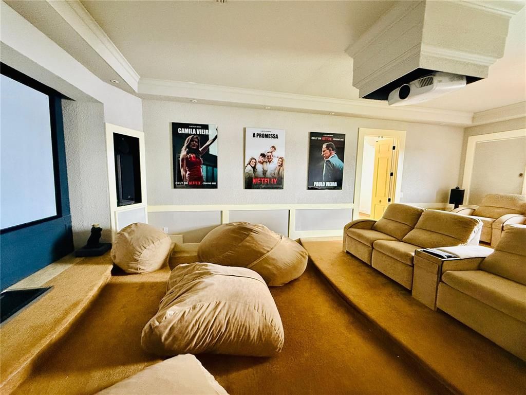 Interior, Projection Screen, Theatre Room