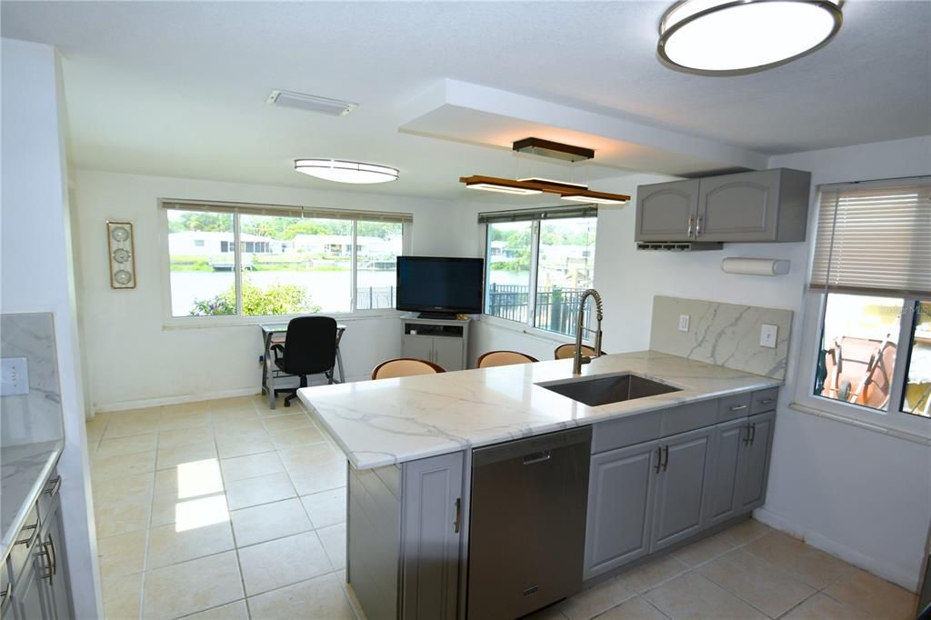 Interior, Kitchen, Marble Walls