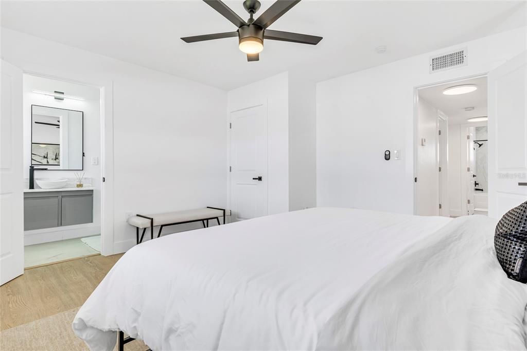 Bedroom, Interior, Wood Texture Flooring