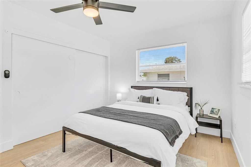 Bedroom, Interior, Wood Texture Flooring