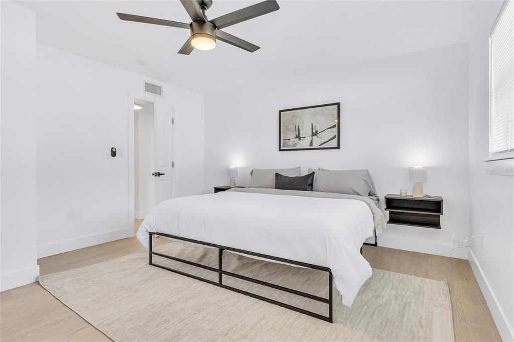 Bedroom, Interior, Wood Texture Flooring