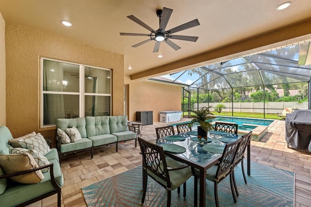 Dining room, Glass Ceilings, Interior, Pool, Recessed Lighting, Sun Room