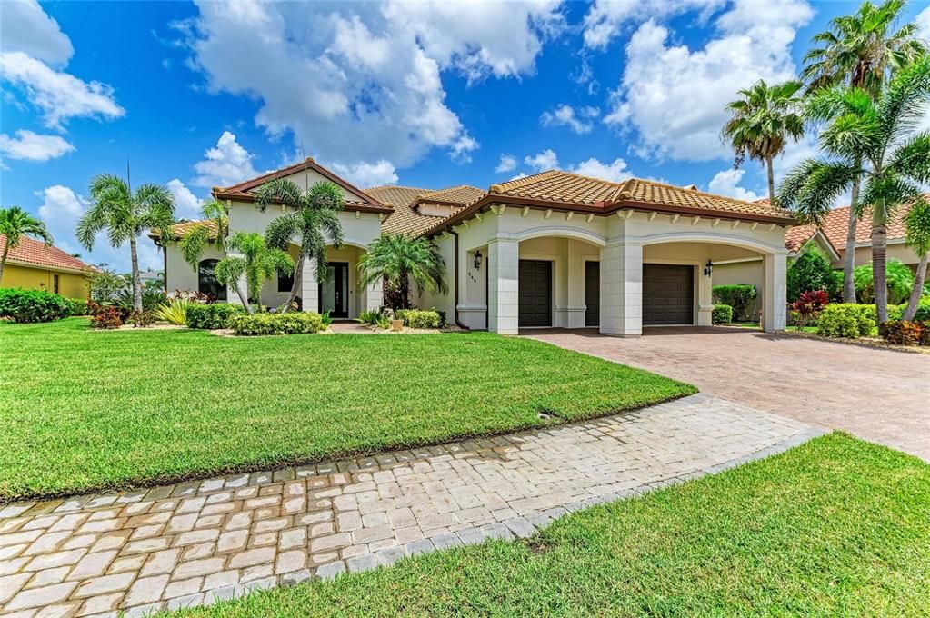 Attached, Backyard, Exterior, Facade, Spanish Mediterranean