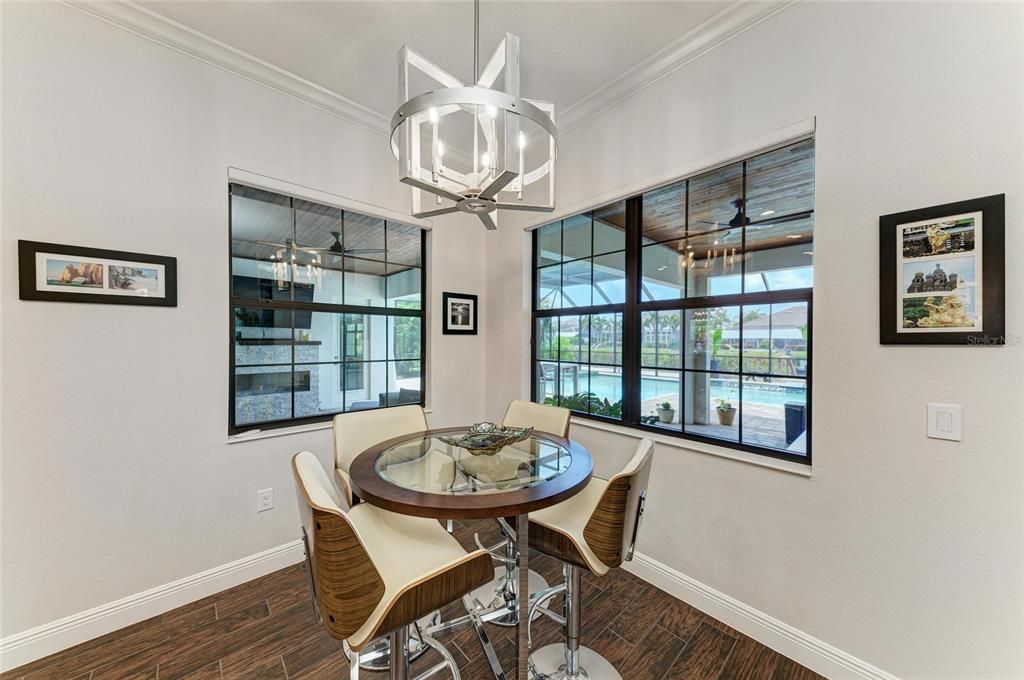 Dining room, Interior, Wood Texture Flooring