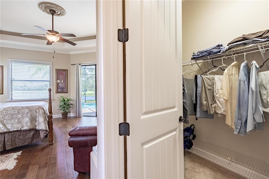 Bedroom, Interior, Walk-in Closets, Wood Texture Flooring