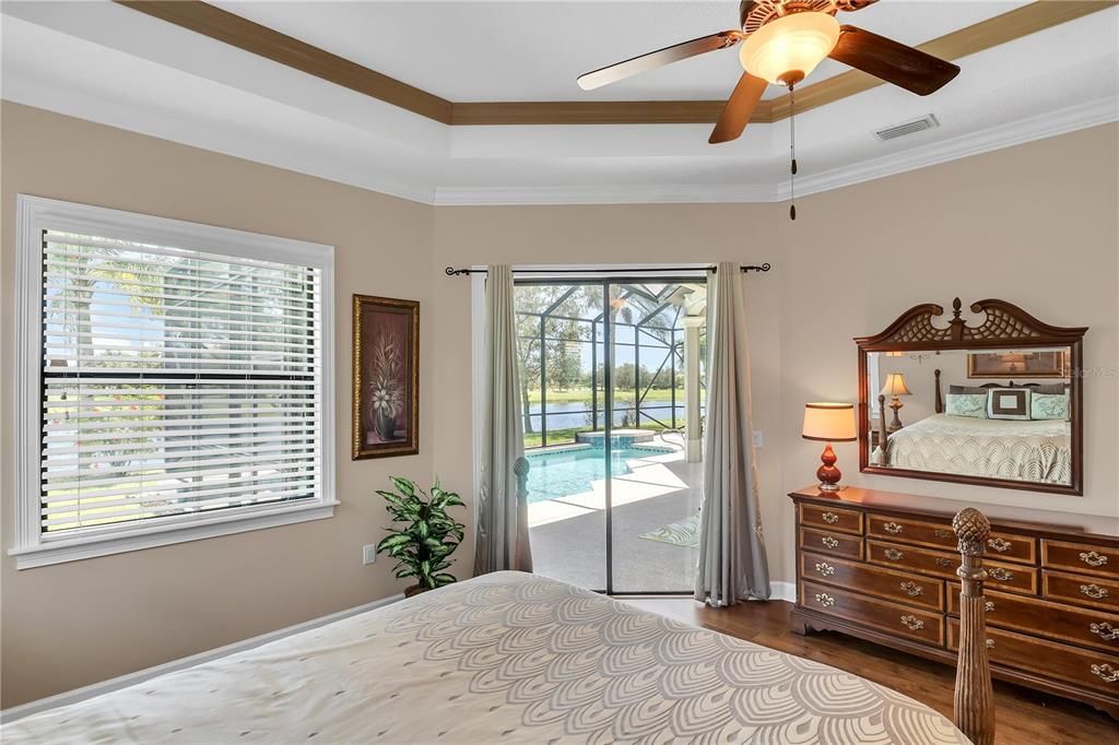 Bedroom, Interior, Water, Wood Texture Flooring
