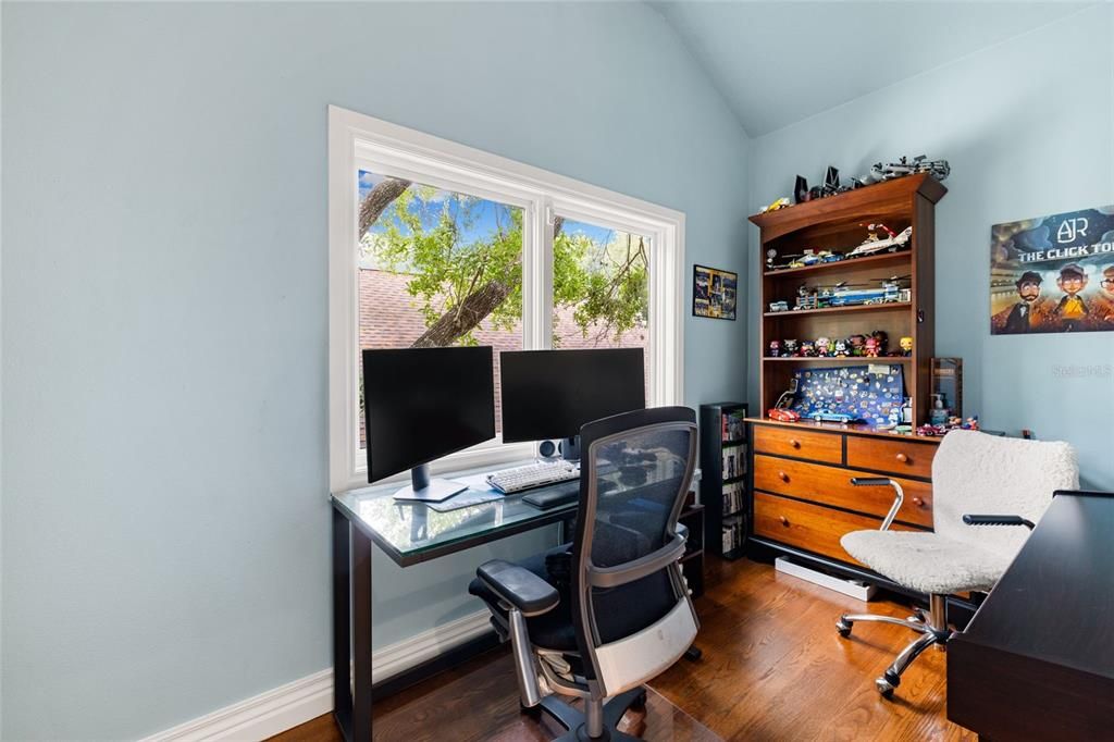 Home Office, Interior, Wood Texture Flooring