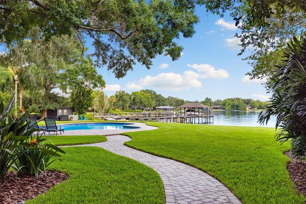 Backyard, Exterior, Pool, Water